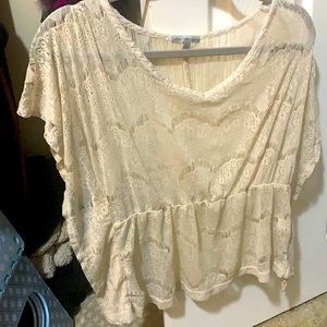 Lace design blouse